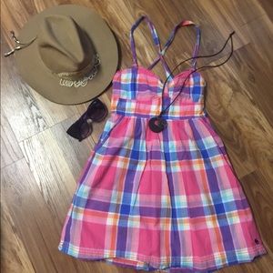 Abercrombie & Fitch plaid summer mini dress